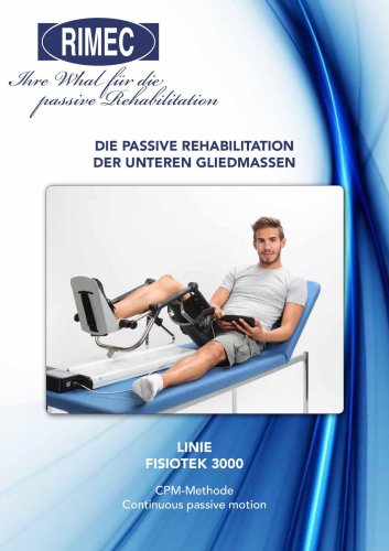 KATALOG DER CPM-GERATE FUR DIE UNTEREN GLIEDMABEN