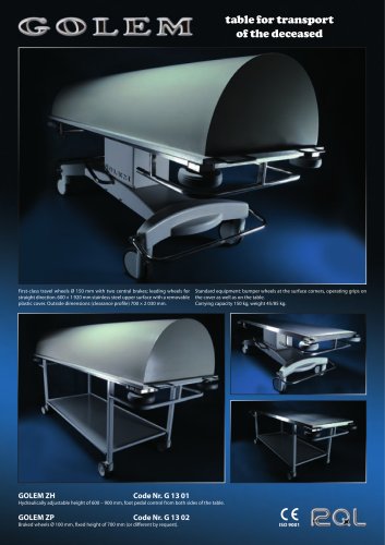 GOLEM ZH corpse transport table