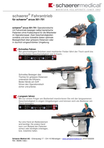 "schaerer® electrical drive unit"