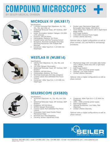 Compound Micoscopes Flyer 2024