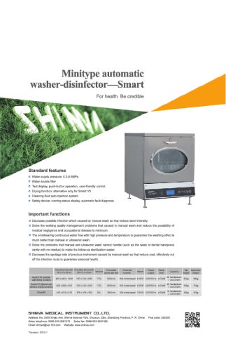 Minitype Automatic Washer-disinfector_Smart