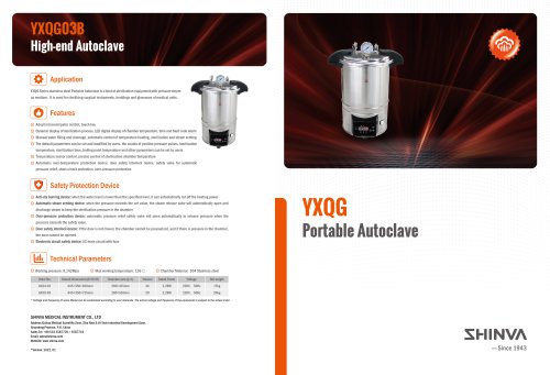 YXQG Portable Autoclave