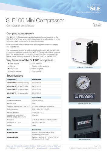 SLE100 Mini Compressor