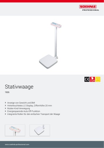 Stativwaage mit Längenmesser