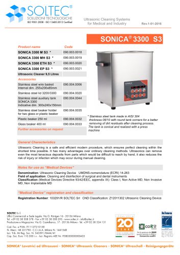 SONICA® 3300 S3