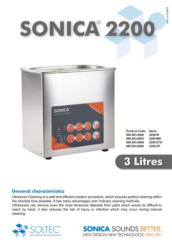 Ultrasonic Cleaner 2200 S3