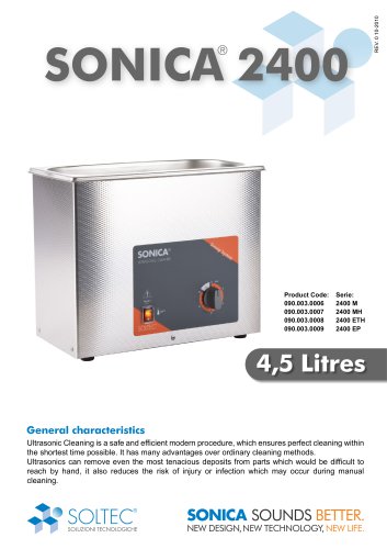 Ultrasonic Cleaner 2400 S3