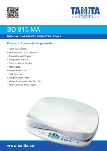 BD-815 MA BABY SCALE WITH FINE GRADUATION