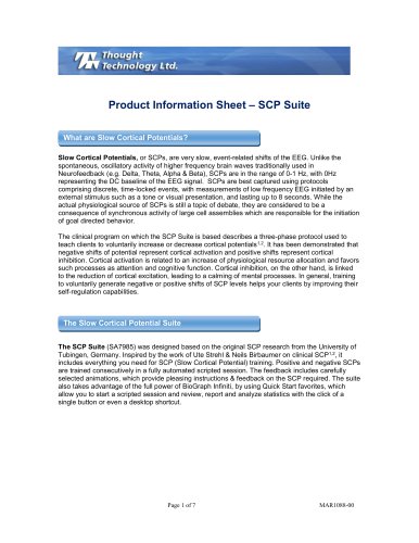 Product Information Sheet – SCP Suite