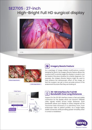 BenQ SE27105 Full HD Surgical Display