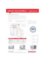 Tuttnauer Wasserdistillierer - Modelle 800/500 - 2