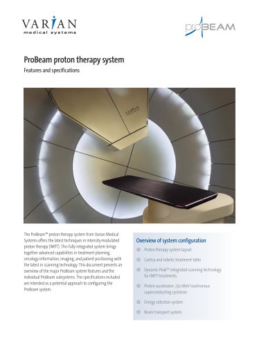 ProBeam proton therapy system