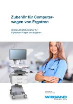 Wiegand Broschüre: Zubehör für Ergotron Computerwagen - 1