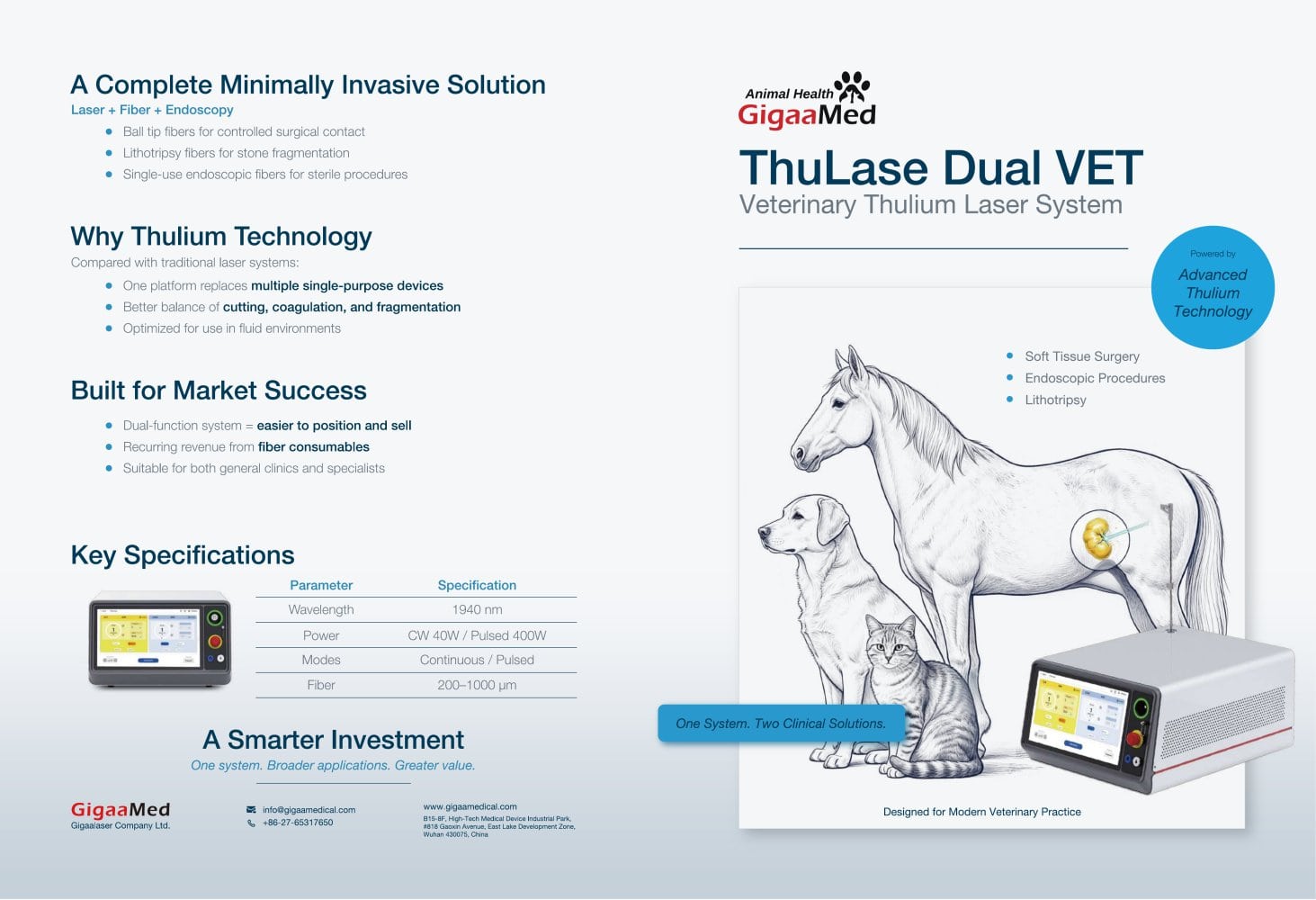 Thulium laser 1940nm - GIGAALASER