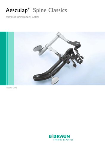 Aesculap® Spine Classics Micro Lumbar Discectomy System