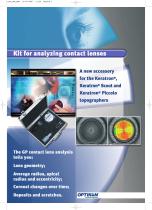 Kit for analyzing contact lenses