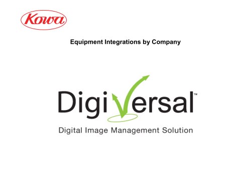 Digiversal Equipements Integrations by Company