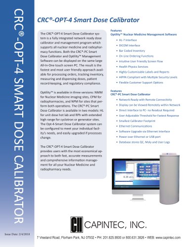 CRC®-OPT-4 Smart Dose Calibrator