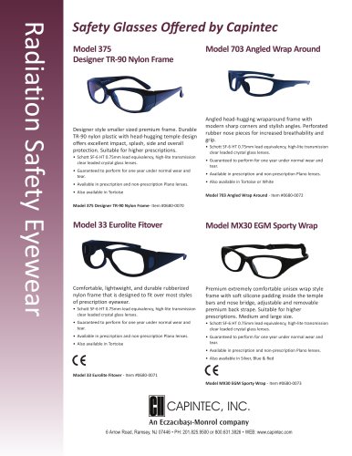 Radiation Safety Eyewear