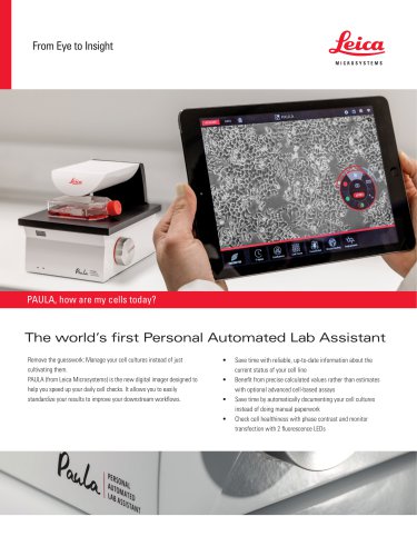 PAULA - Personal AUtomated Lab Assistant