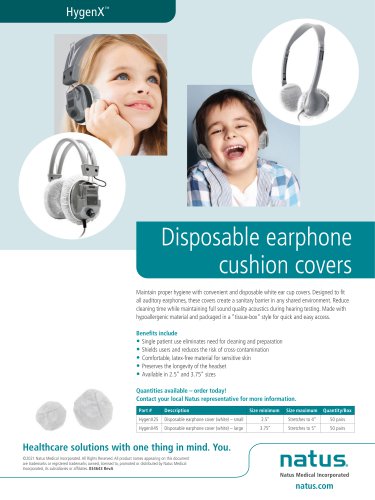 Disposable earphone cushion covers