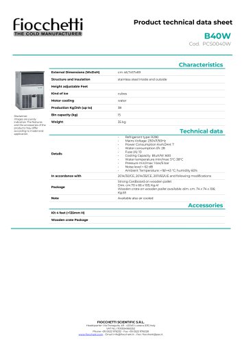 Ice maker cube ice B40W