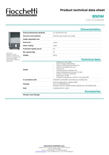 Ice maker ice cube B50W