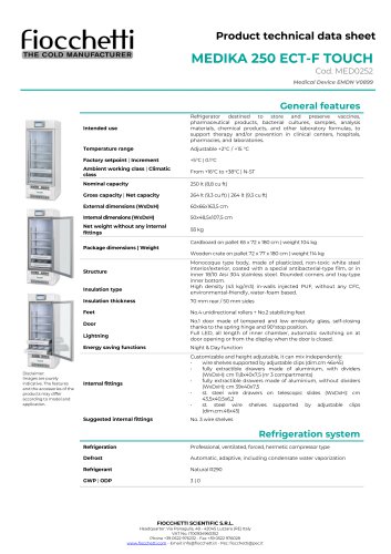 MEDIKA 250 ECT-F TOUCH