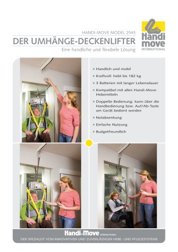 Umhänge-Deckenlifter - Swingsystem