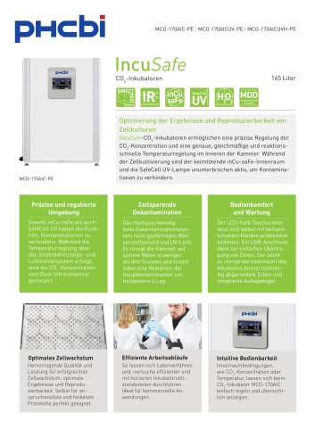 MCO-170AIC-PE CO2-Inkubatoren
