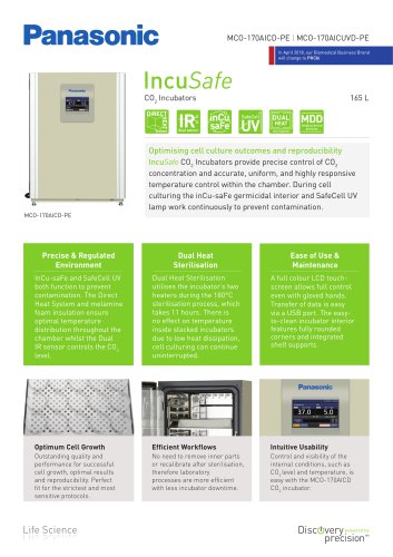 MCO-170AICD IncuSafe CO2 Incubator