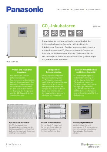 MCO-230AIC IncuSafe CO2-Inkubatoren