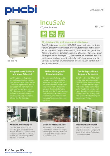 MCO-80IC-PE CO2-Inkubator