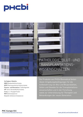 PATHOLOGIE, BLUT- UND TRANSPLANTATIONSWISSENSCHAFTEN