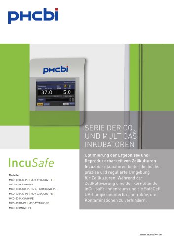 SERIE DER CO2- UND MULTIGASINKUBATOREN