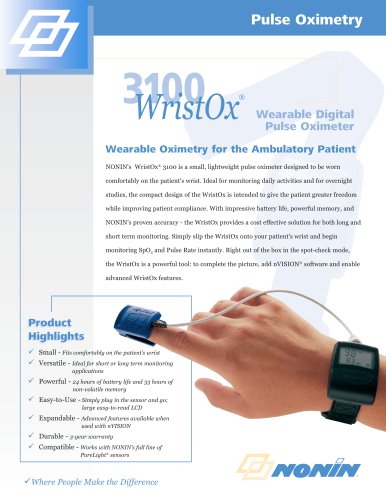 WristOx 3100 Brochure