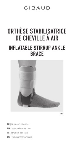 INFLATABLE STIRRUP ANKLE BRACE