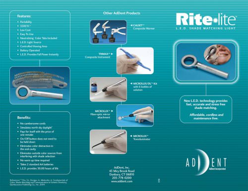 Riferite L.E.D. SHADE MATCHING LIGHT