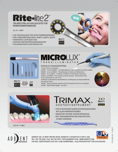 Rite lite2™ | MICROLUX™ | TRIMAX