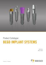 BEGO Implant Systems Product catalogue