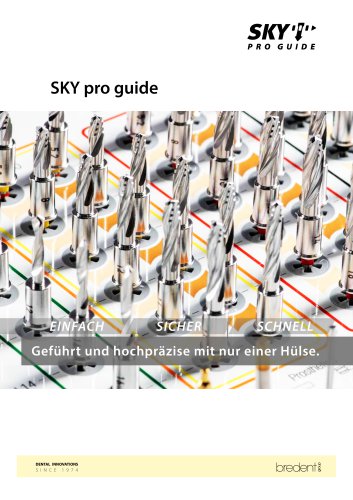 bredent medical - SKY pro guide – Geführt und hochpräzise mit nur einem OP-Tray