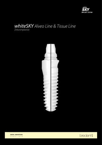 Zirkonimplantat – whiteSKY Alveo Line & Tissue Line