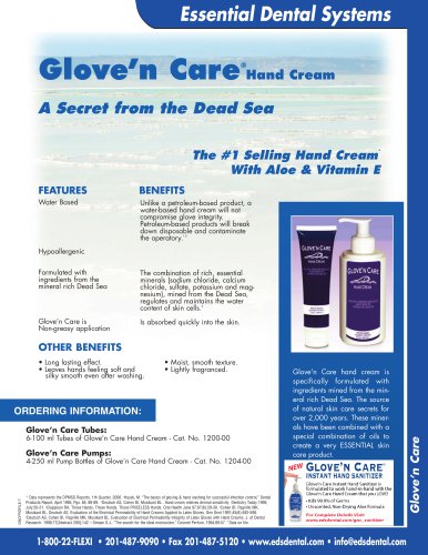 Gloven Care Hand Cream and Sanitizer