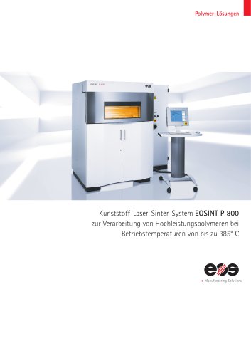 Systemdatenblatt EOSINT P 800