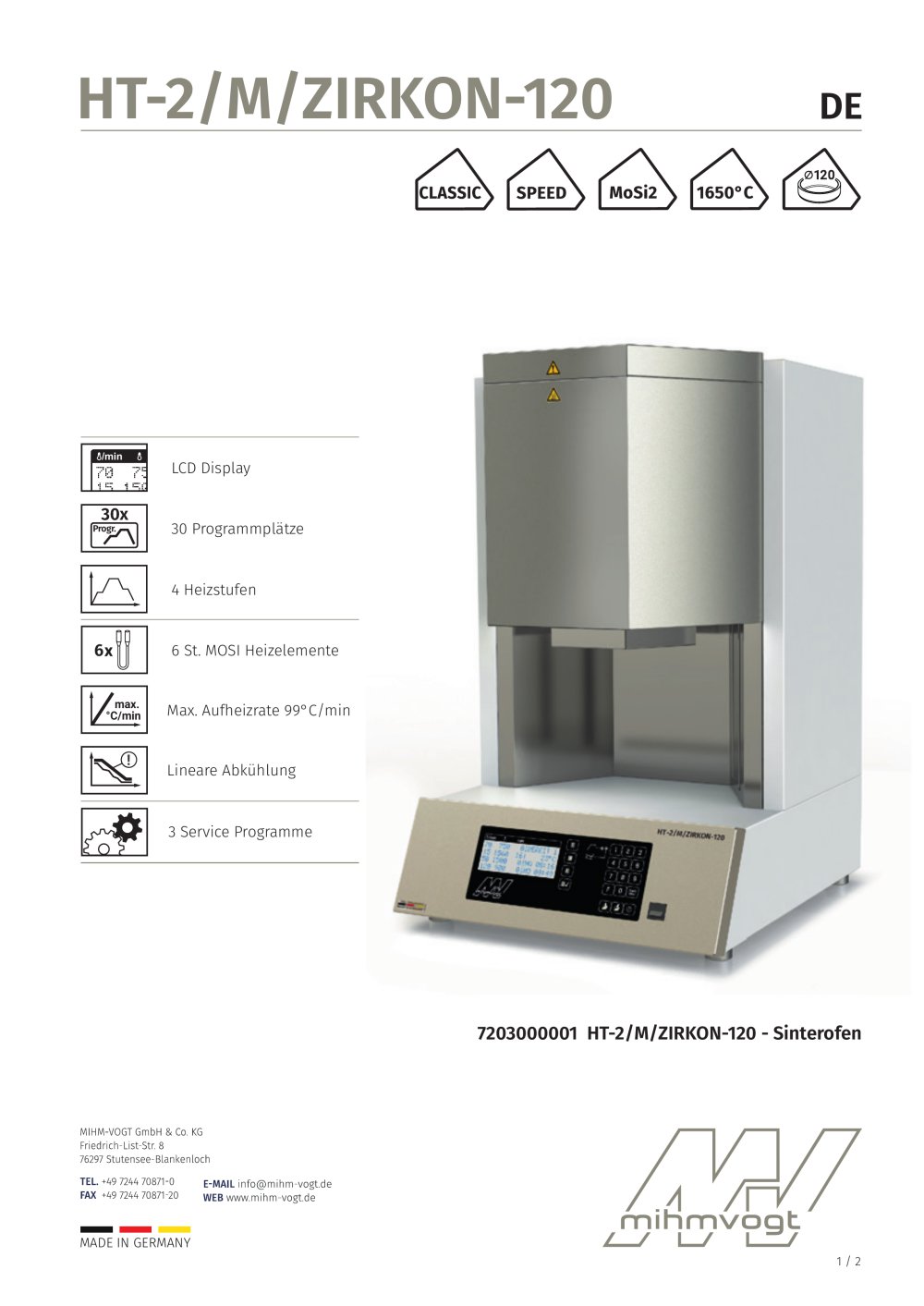 HT-2/M/ZIRKON-120 - MIHM-VOGT