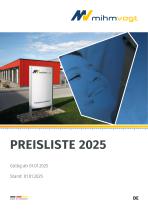 PREISLISTE 2025