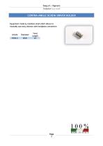 Contra-angle screw driver holder