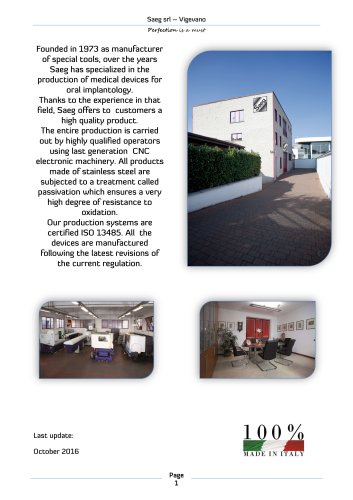 Saeg Catalog