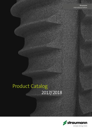 Product Catalog 2017/2018