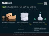 Flyer Kunststoffe für den 3D-Druck